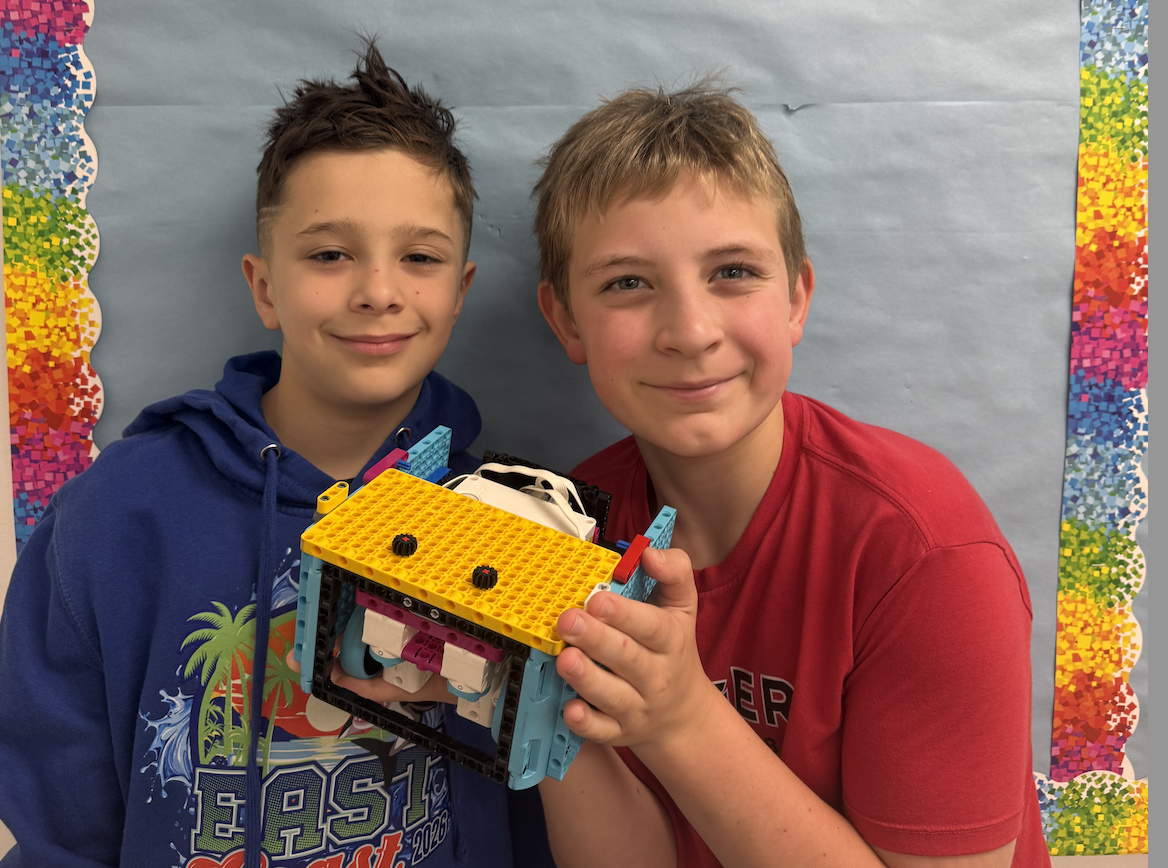 Red Side team holding their robot